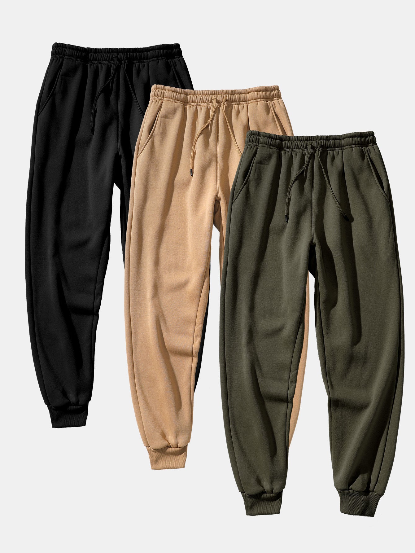 3 Pieces Basic Jogger Pants