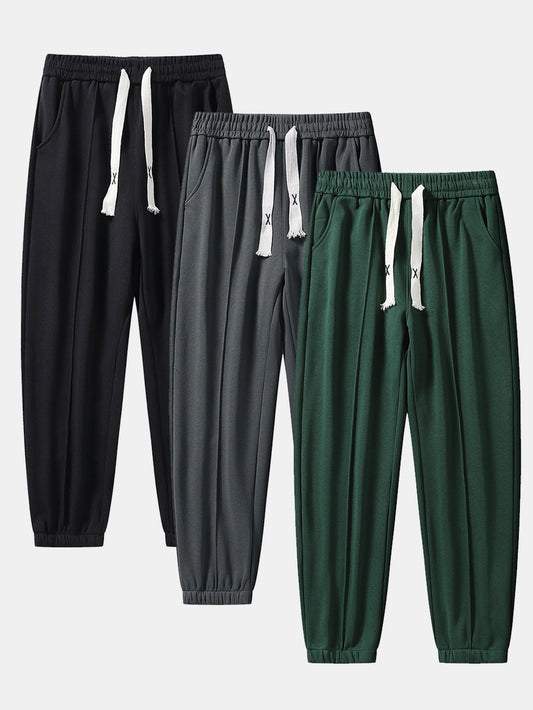 3 Pieces Jogger Pants With Pintuck