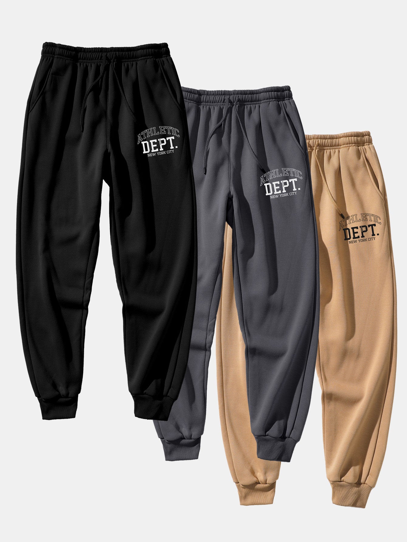 3 Pieces Athletic Dept Print Jogger Pants