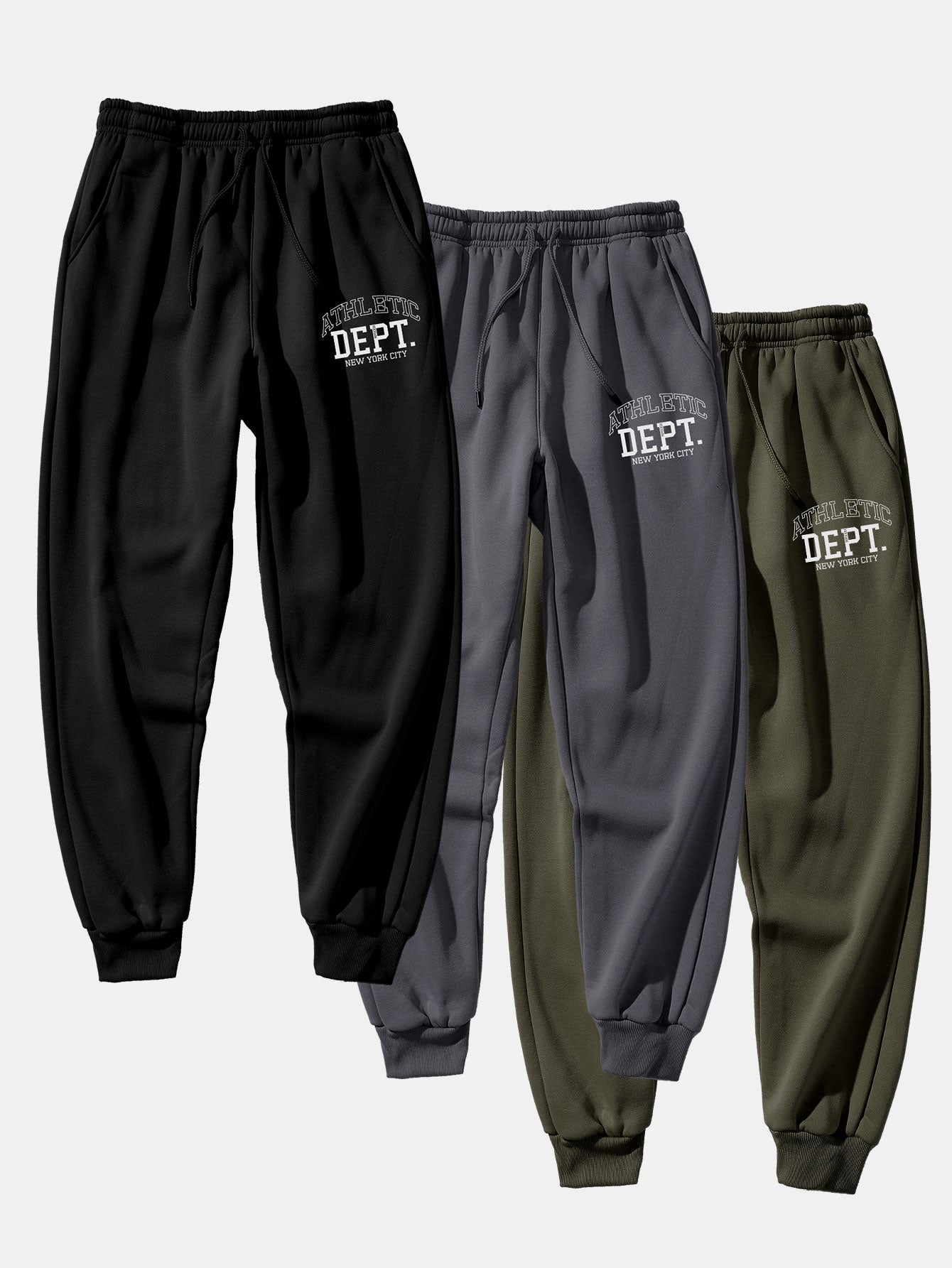 3 Pieces Athletic Dept Print Jogger Pants