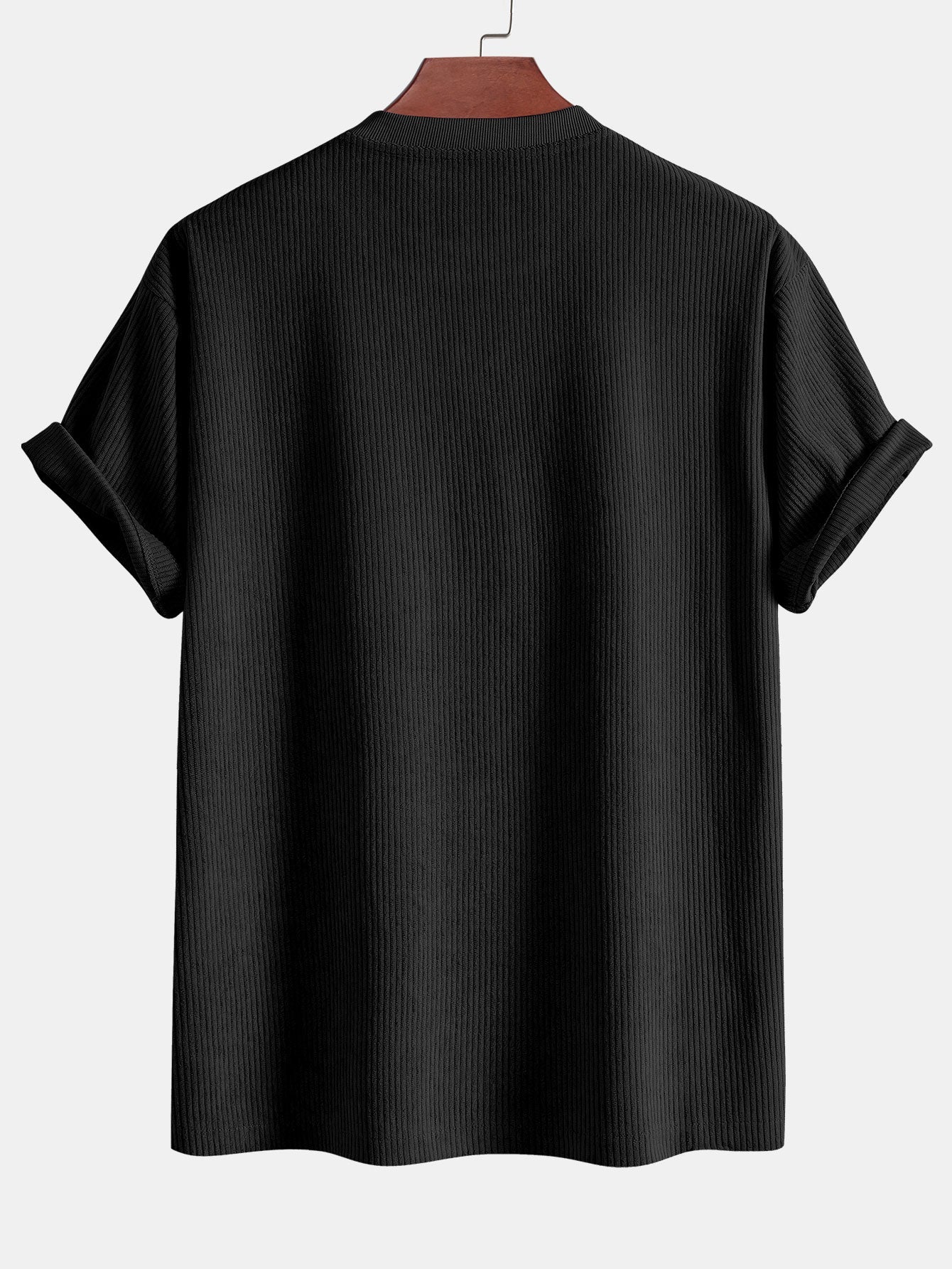 T-shirt oversize en velours côtelé avec poche