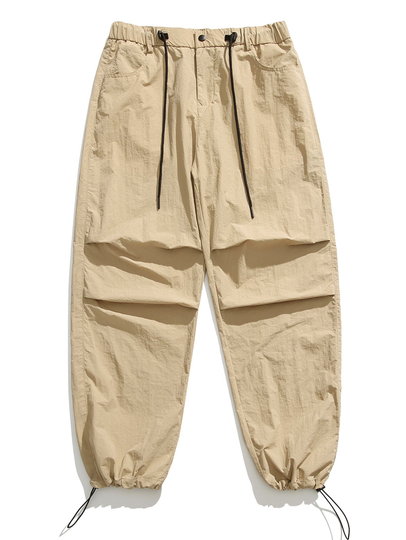 Elastic Waist Parachute Pants