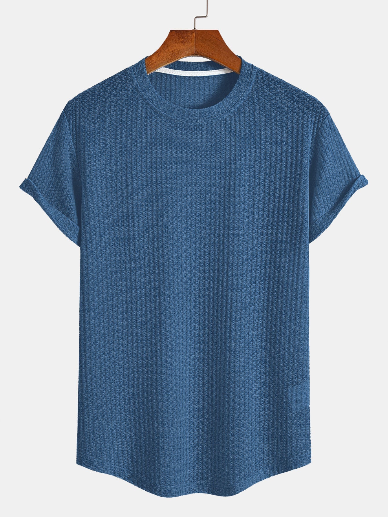 Waffle Arc Hem T-Shirt