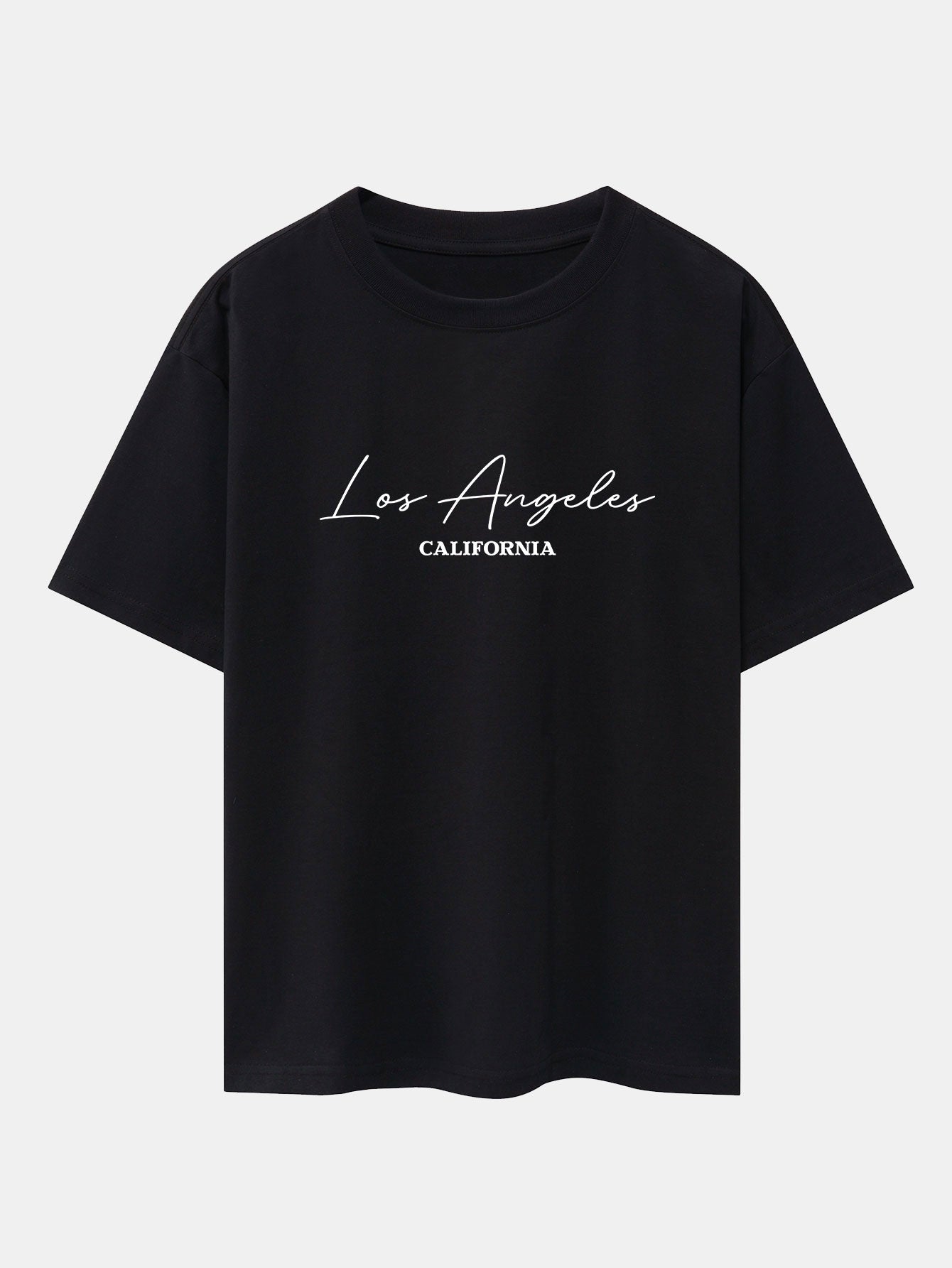 Los Angeles Handwritten Print Heavy Weight Oversize T-Shirt