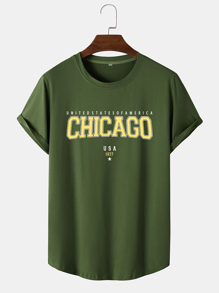 Chicago Yellow Print T-Shirt