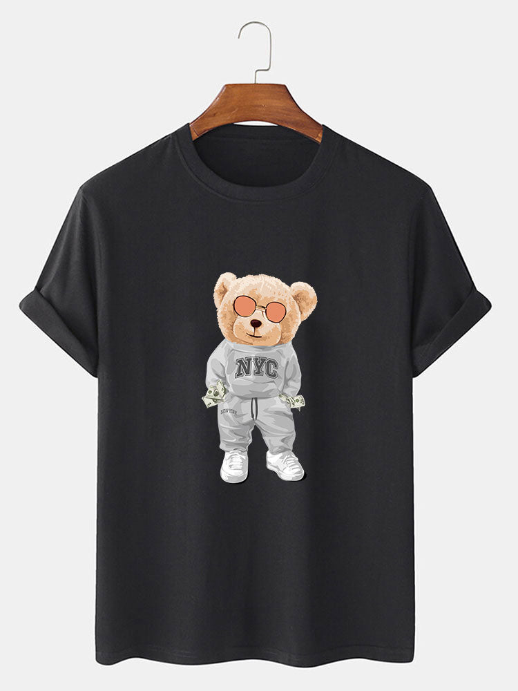 Rich Bear Print T-Shirt