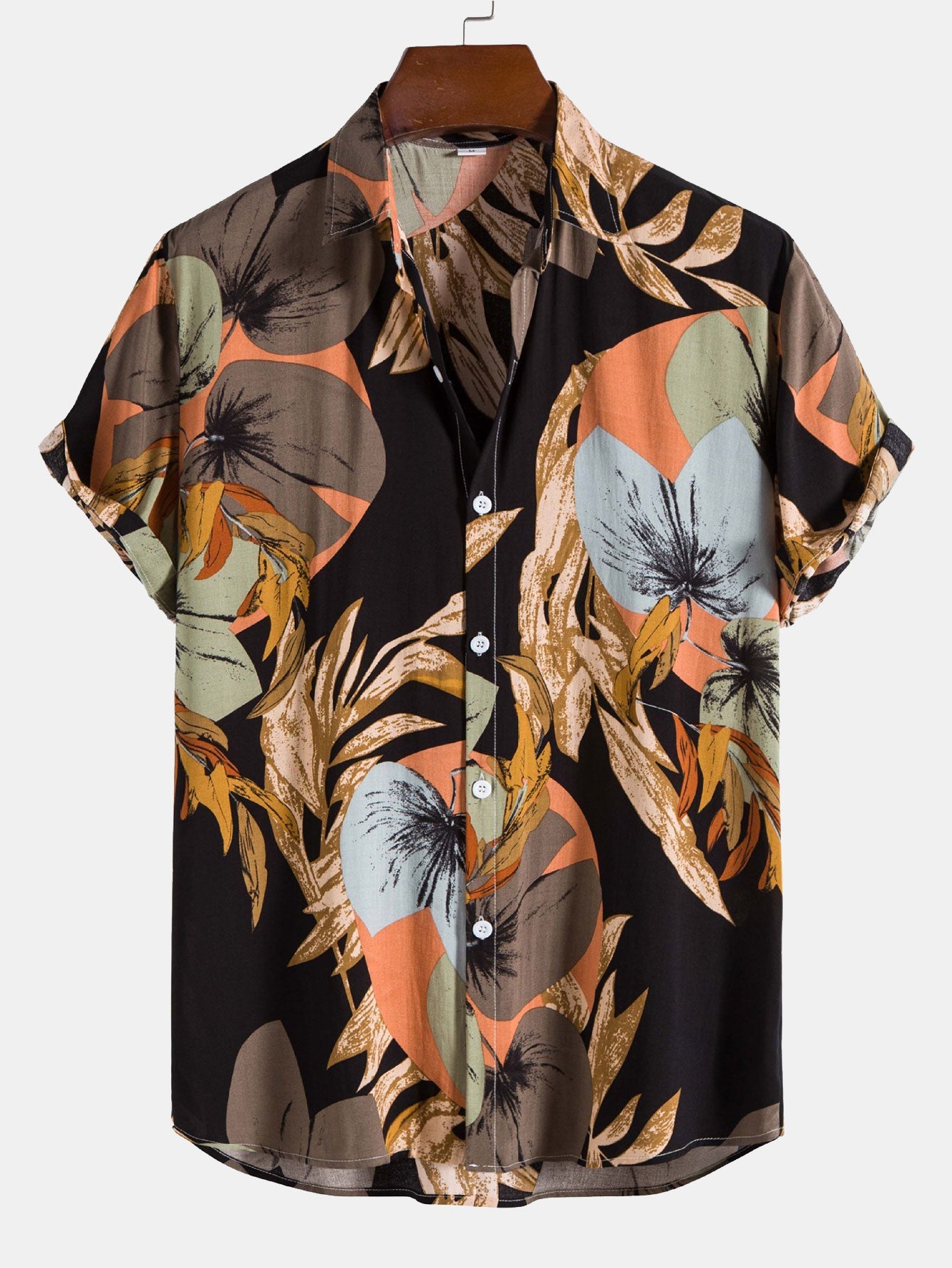 Chemise à imprimé tropical