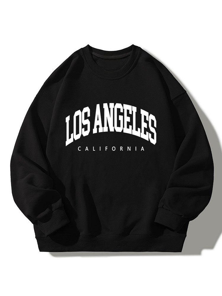 Sweat-shirt décontracté imprimé Los Angeles