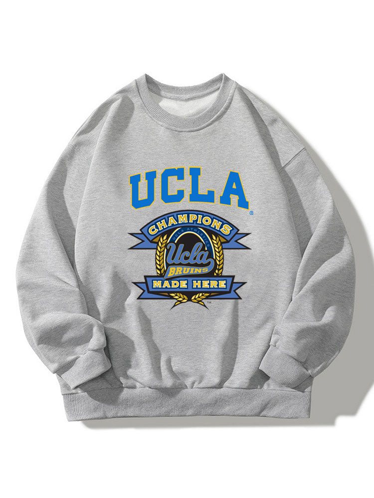 Sweat-shirt décontracté imprimé UCLA