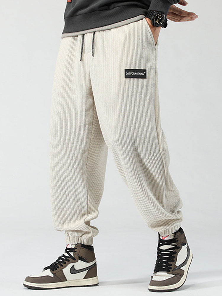 Corduroy Drawstring Pants