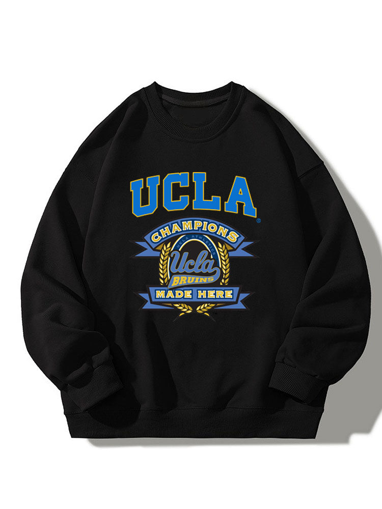 Sweat-shirt décontracté imprimé UCLA