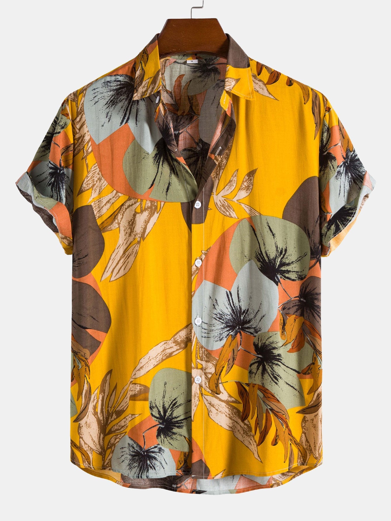 Chemise à imprimé tropical