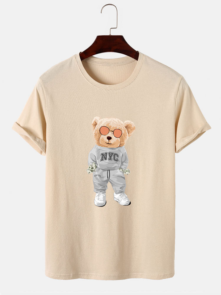 Rich Bear Print T-Shirt