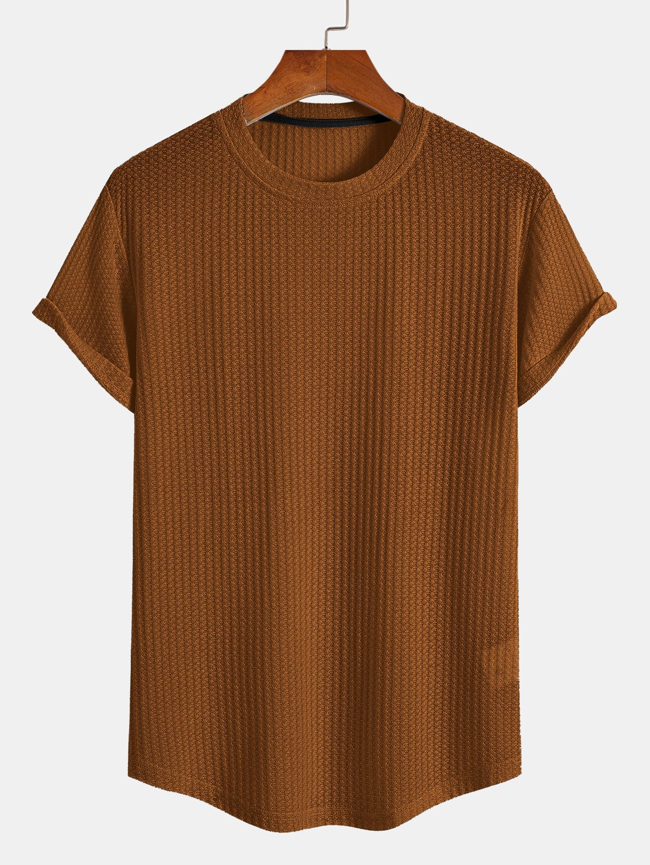 Waffle Arc Hem T-Shirt