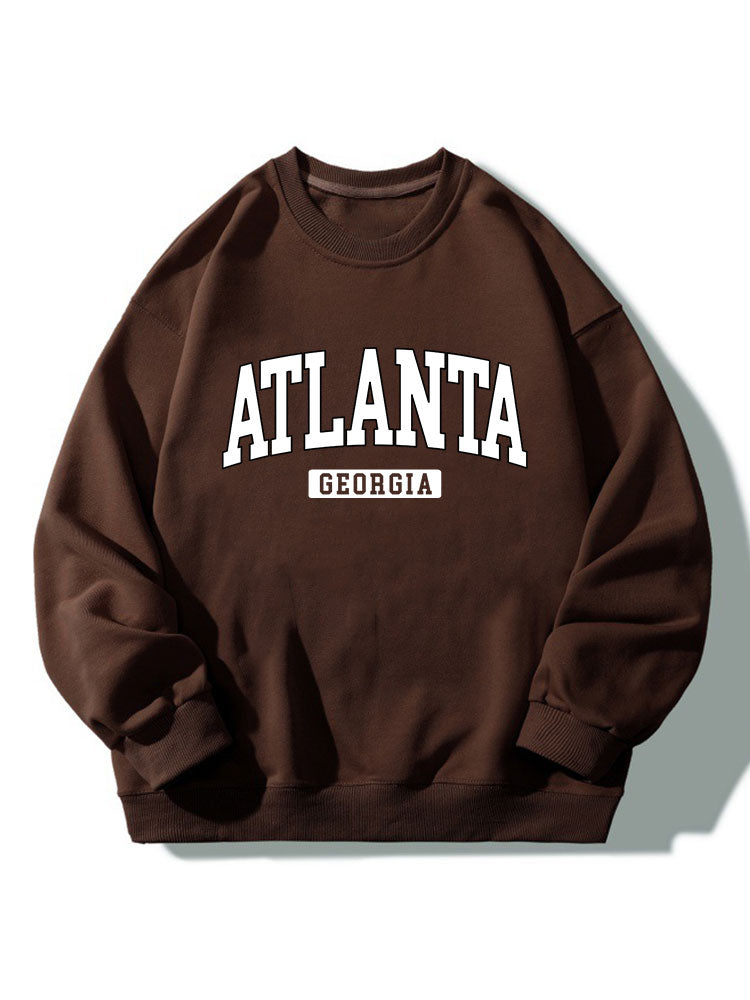 Sweat-shirt décontracté imprimé Atlanta