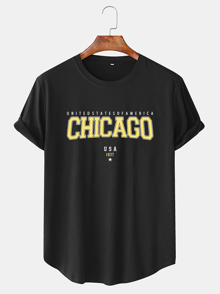 Chicago Yellow Print T-Shirt