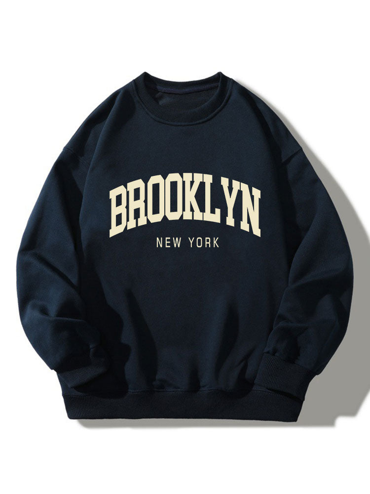 Sweat-shirt décontracté à imprimé Brooklyn