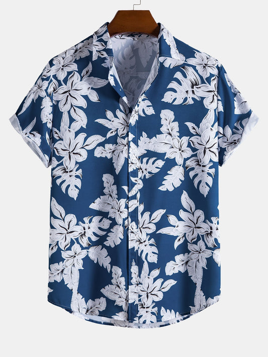 Chemise à imprimé floral tropical