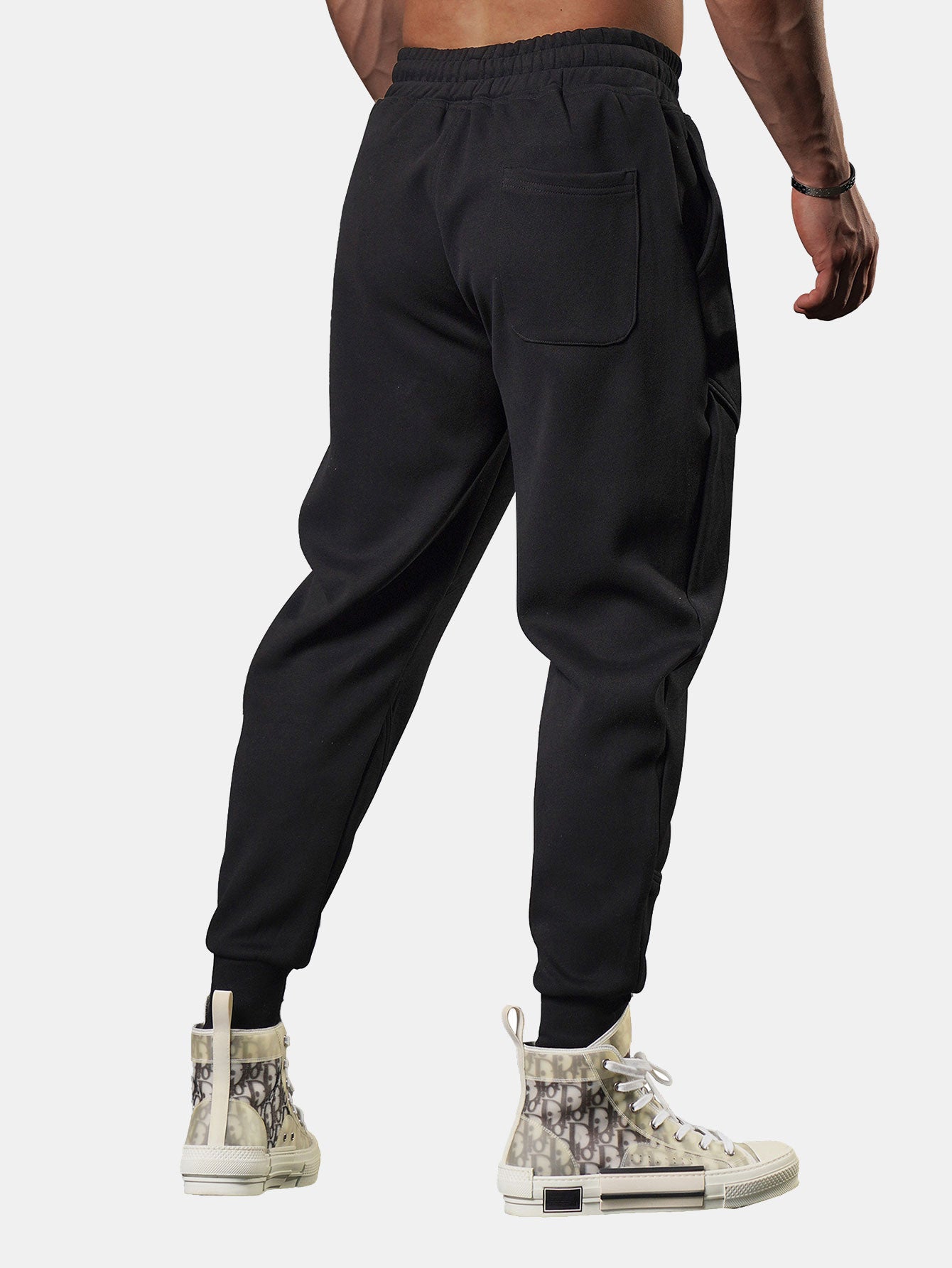 Pantalon de jogging court fendu pour homme