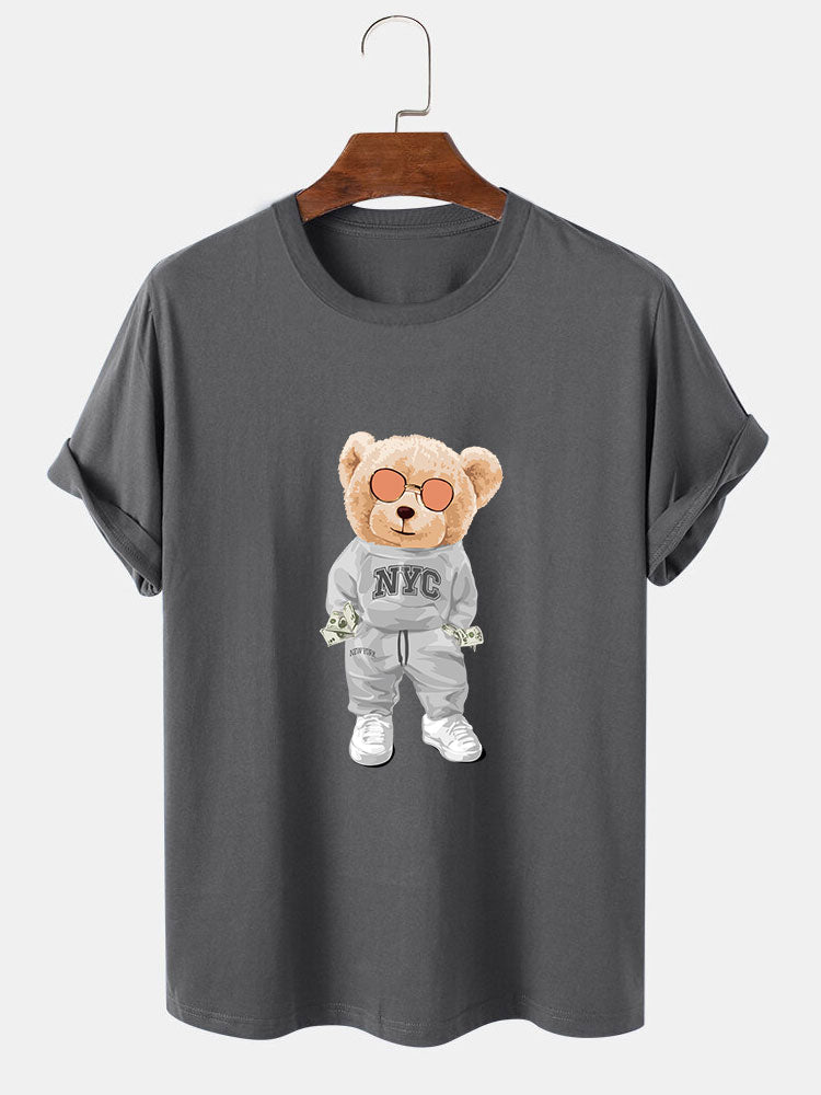 Rich Bear Print T-Shirt