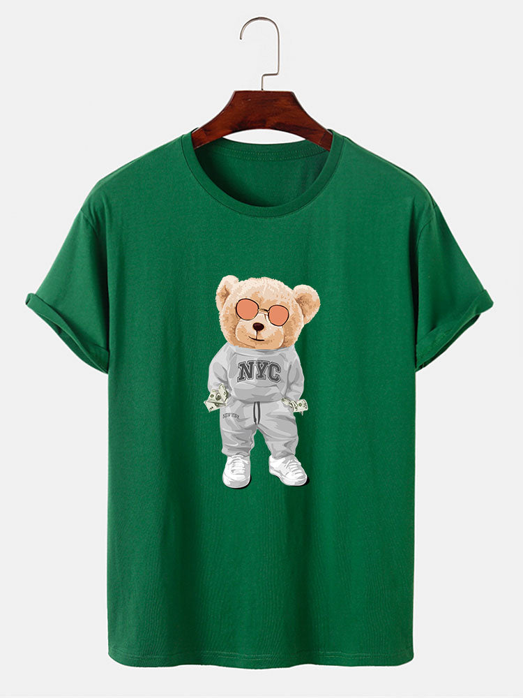 Rich Bear Print T-Shirt