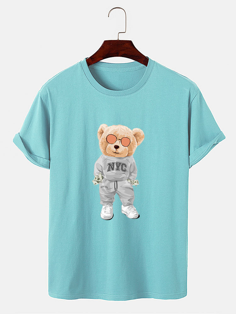 Rich Bear Print T-Shirt