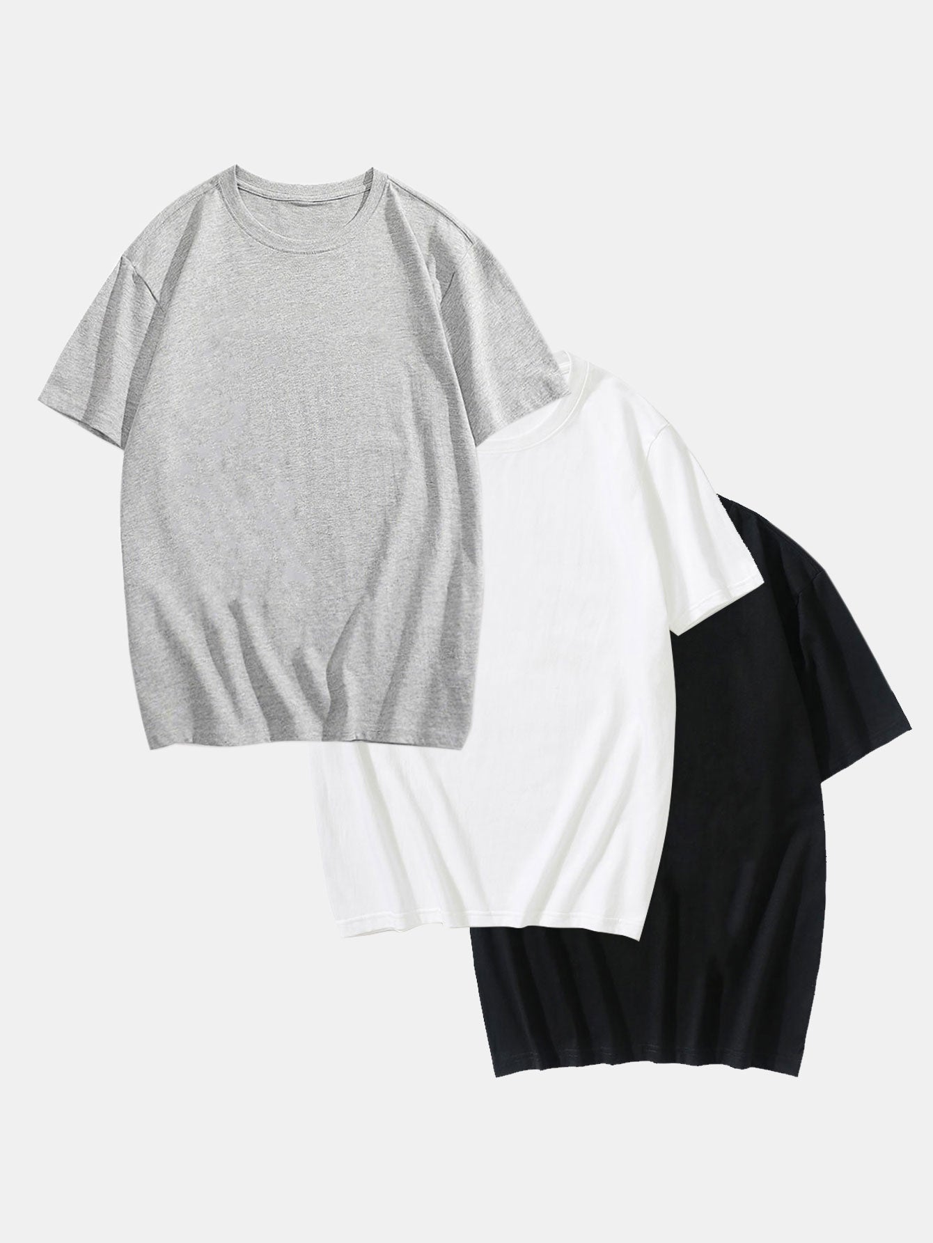 3 Pieces Basic Cotton T-Shirt