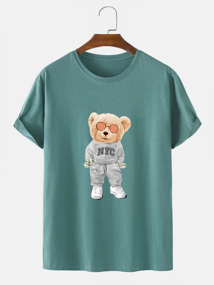 Rich Bear Print T-Shirt