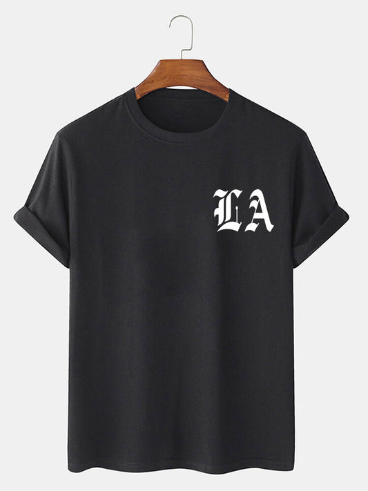 LA Front And Back Print T-Shirt