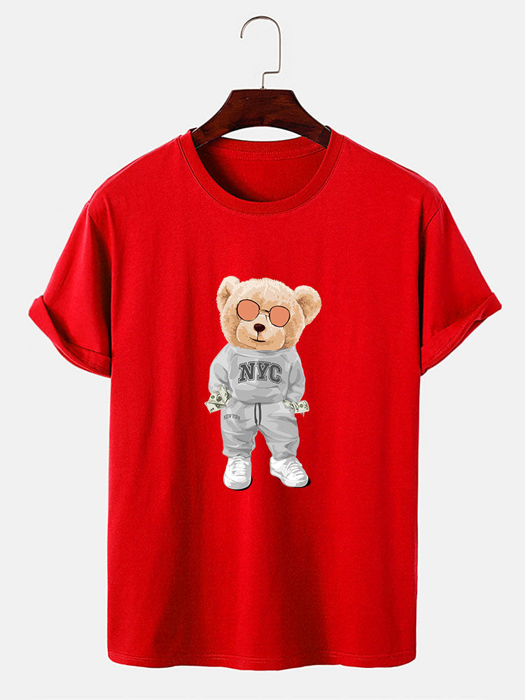 Rich Bear Print T-Shirt