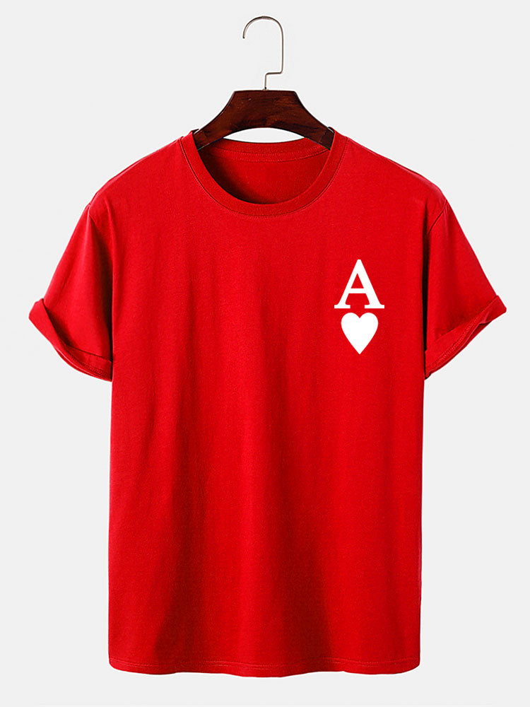 Ace of Spades Print T-Shirt