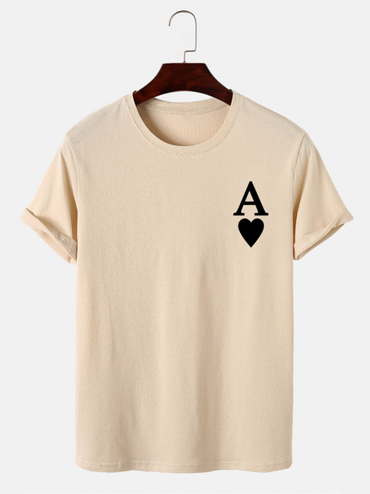 Ace of Spades Print T-Shirt