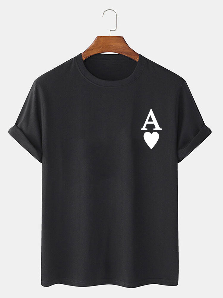 Ace of Spades Print T-Shirt