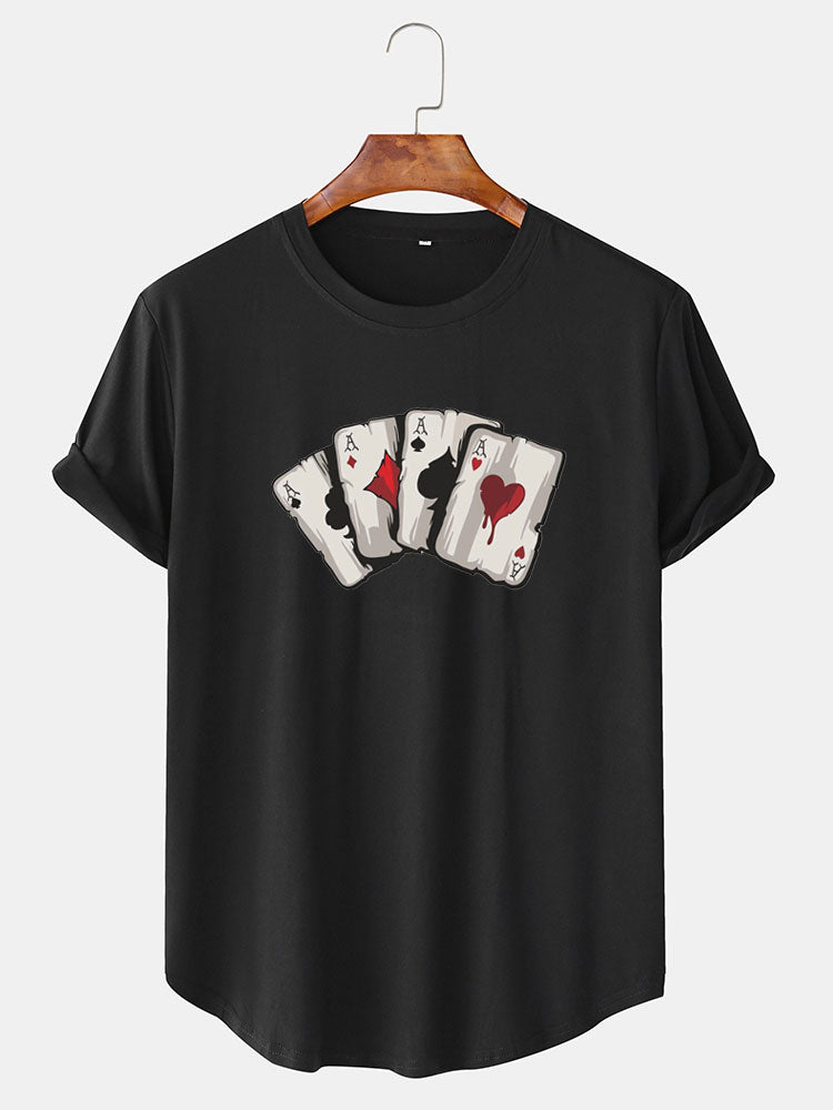 Poker Un T-shirt imprimé