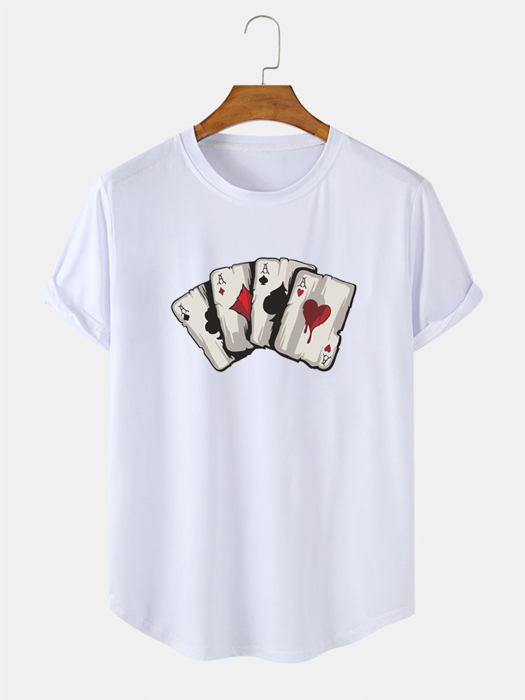 Poker Un T-shirt imprimé