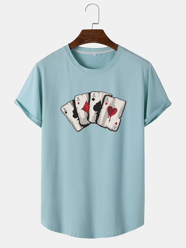 Poker Un T-shirt imprimé