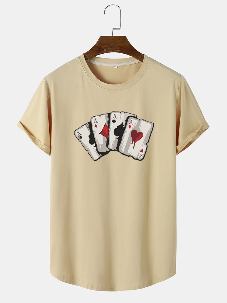 Poker Un T-shirt imprimé