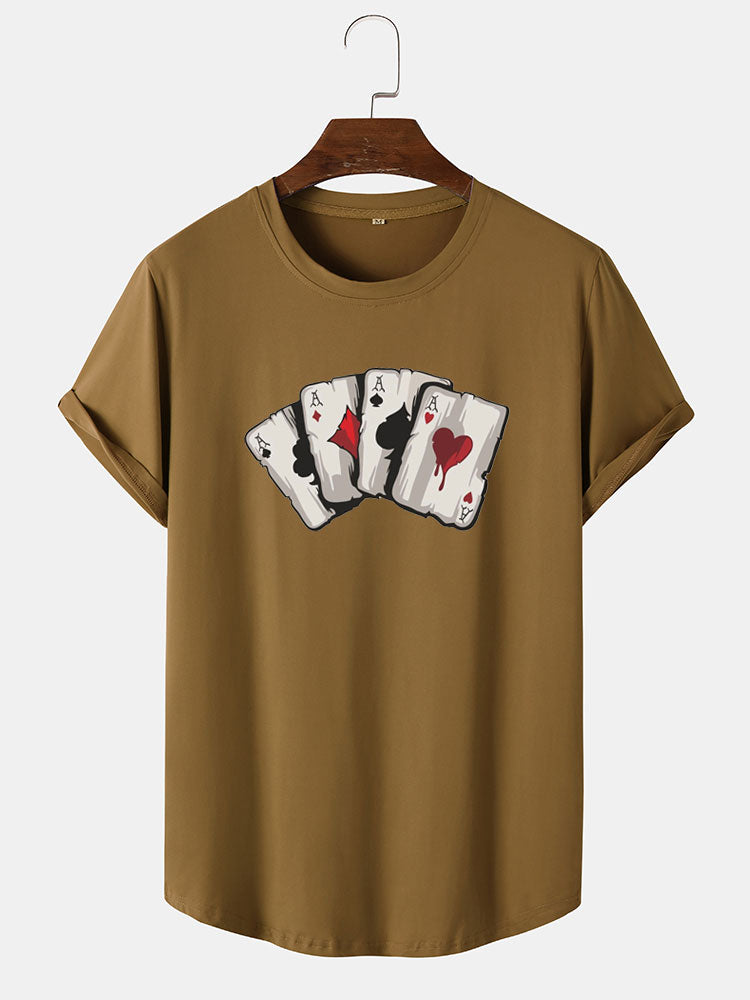 Poker Un T-shirt imprimé