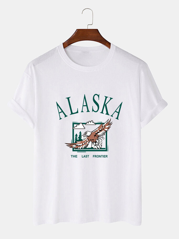 Alaska Eagle Print T-Shirt