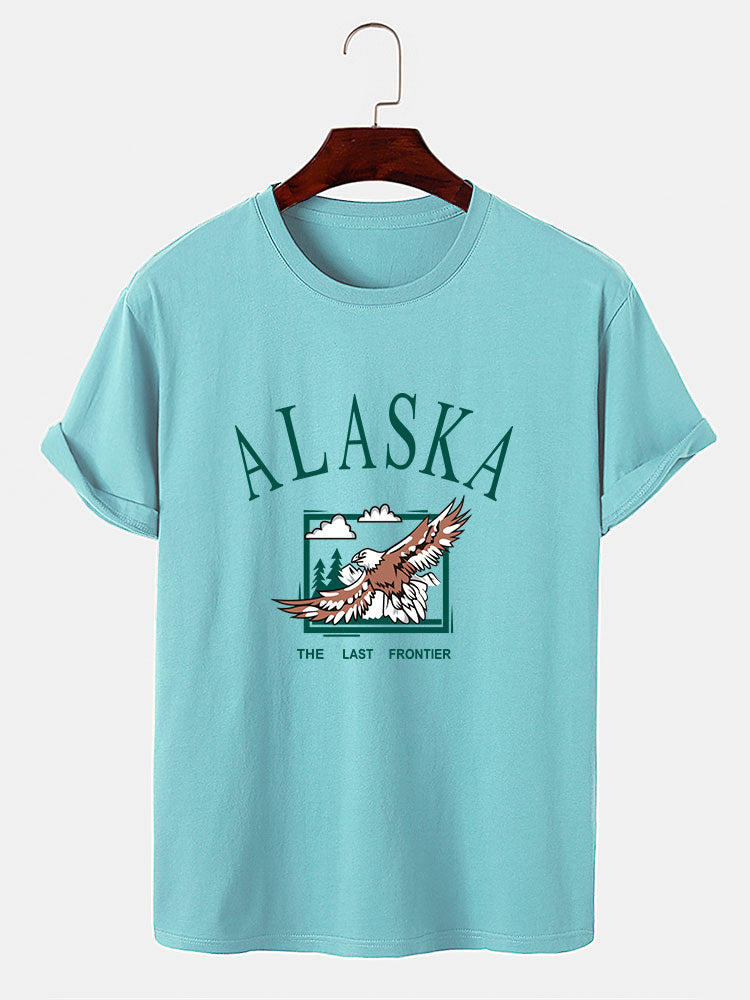 Alaska Eagle Print T-Shirt