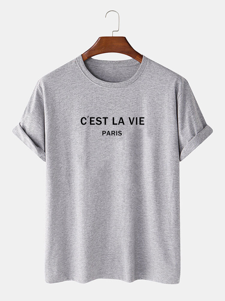 Paris Letter Print T-Shirt