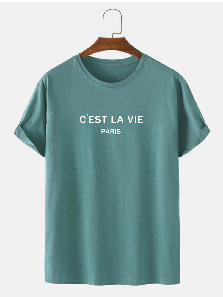 Paris Letter Print T-Shirt