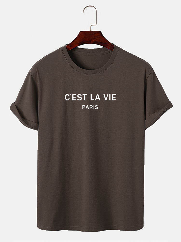 Paris Letter Print T-Shirt