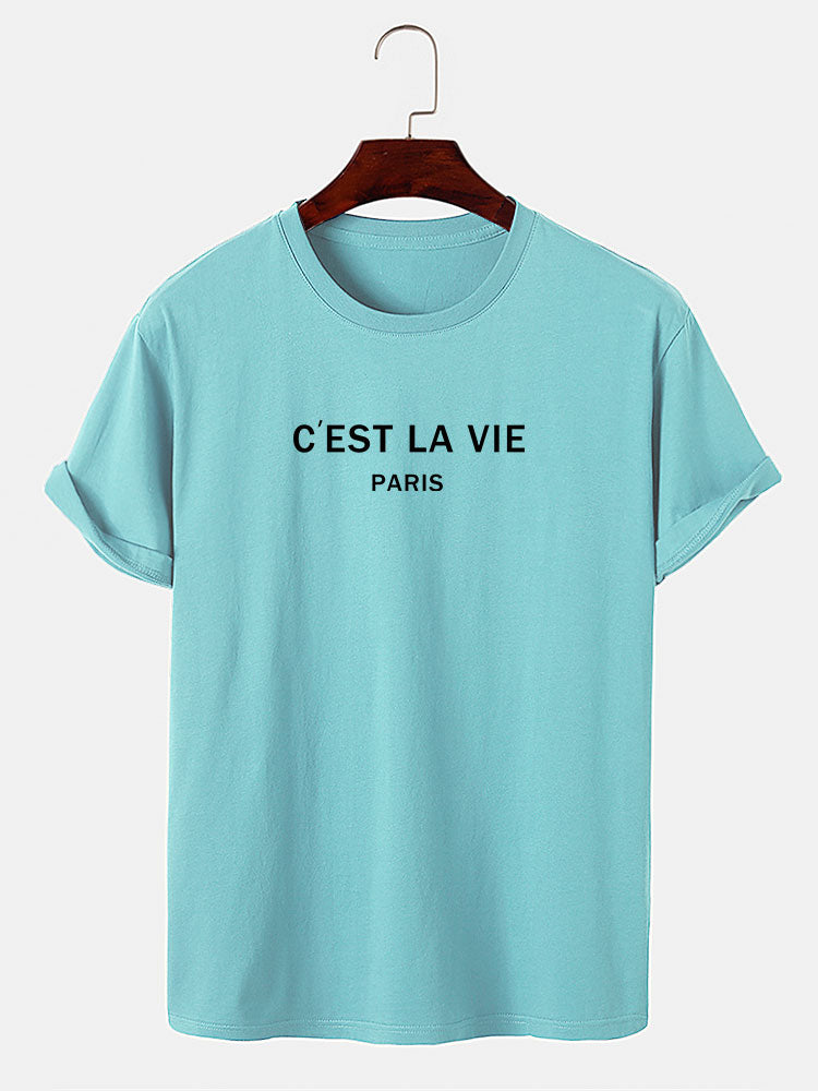 Paris Letter Print T-Shirt