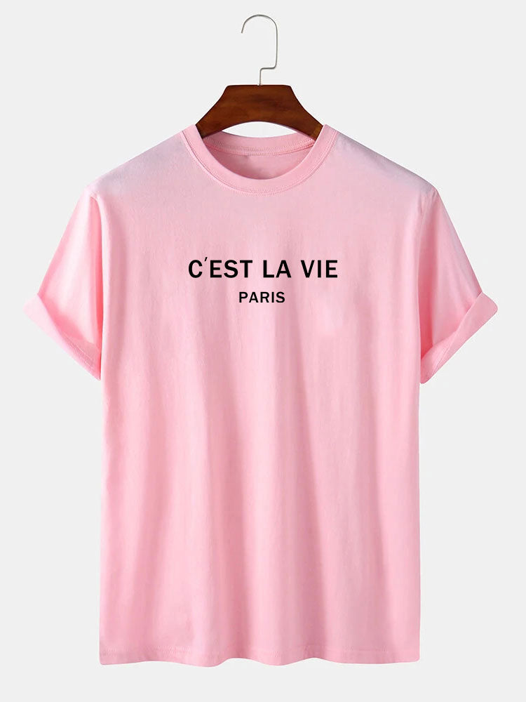 Paris Letter Print T-Shirt