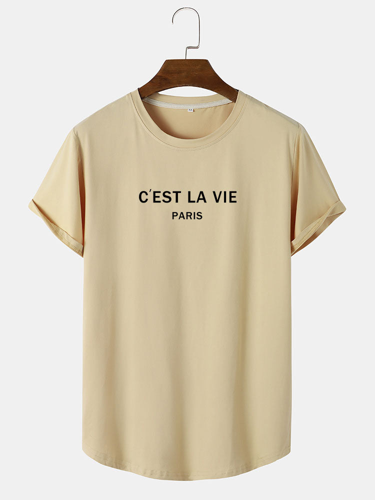 Paris Print Arc Hem T-Shirt