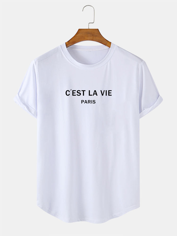 Paris Print Arc Hem T-Shirt