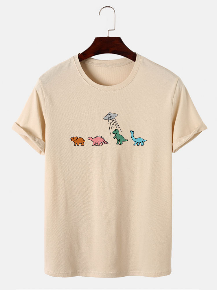 Cartoon Dinosaur Print T-Shirt