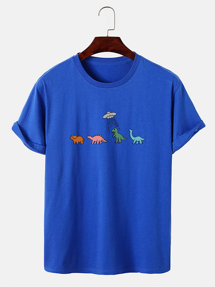 Cartoon Dinosaur Print T-Shirt