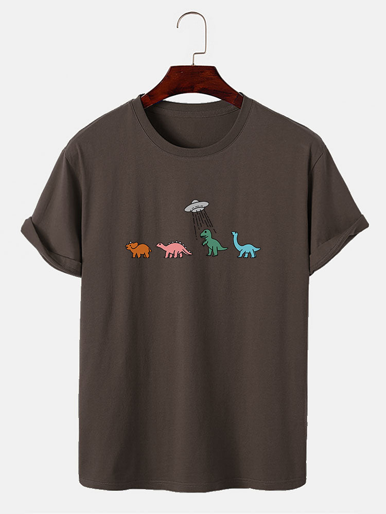 Cartoon Dinosaur Print T-Shirt